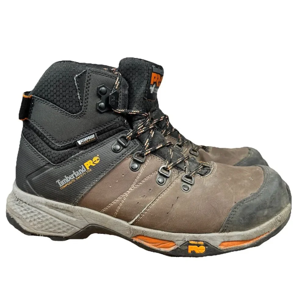 Timberland Pro Boots Men's Size 9 M Switchback Waterproof Leather Work